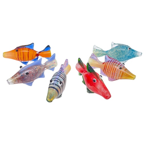 [Chillu-01540] Chillum Glass Pipe Big Fish