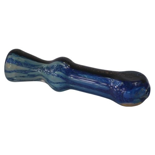 [Chillu-01542] Chillum Glass Pipe Blueish