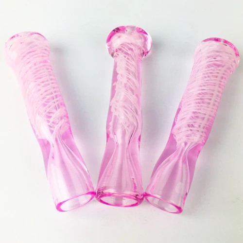 [Chillu-01556] Chillum Glass Pipe Pink Fish