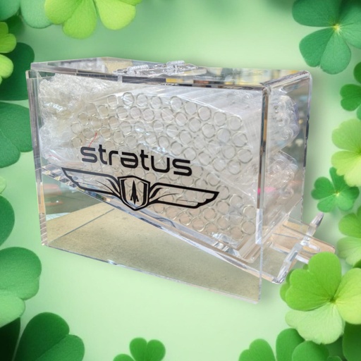 [Chillu-27627] Chillum Stretus Clear Glass Pipe 100CT Display