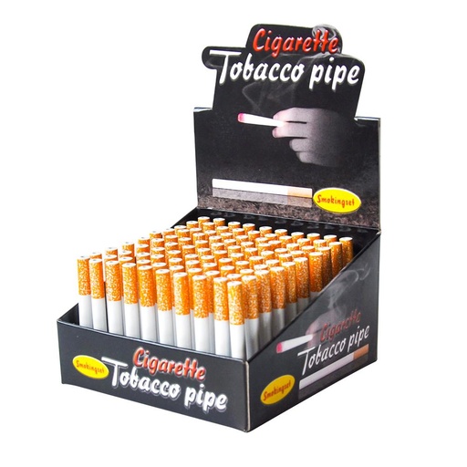 [Cigare-01588] Cigarette Pipe Single Hitter Small 100ct/bx Each