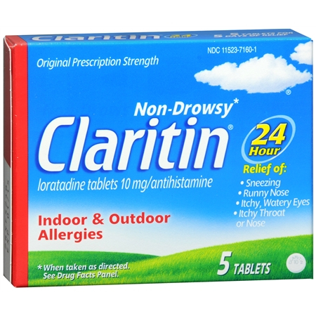 [Clarit-02398] Claritin Non-Drowsy Allergy Tablet 5CT