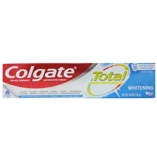 [Colgat-02458] Colgate Toothpaste Total Whitening 4.8oz