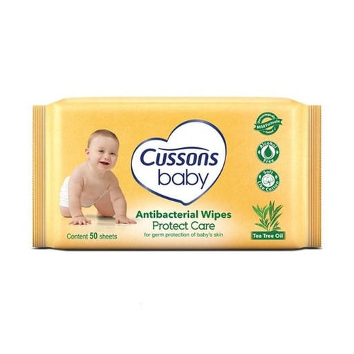 [Cusson-02550] Baby Wipes Cussons 50 Sheets/Packet