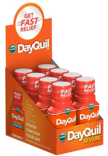 [DayQui-02606] DayQuil Severe Cold & Flu Liquid 1oz 8CT