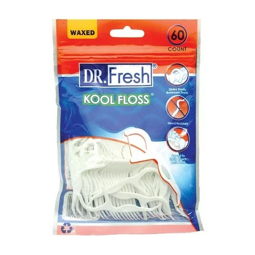 [Dr. Fr-24687] Dr. Fresh Dental Floss Classic Mint Picks 60CT Pack