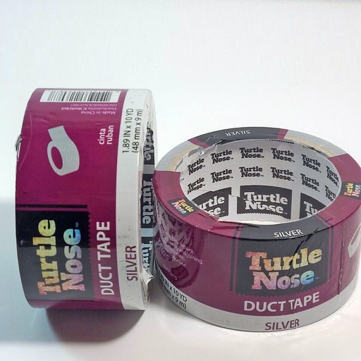 [Duct T-22898] Duct Tape 1.89" 10YDS Silver Turtle Nose