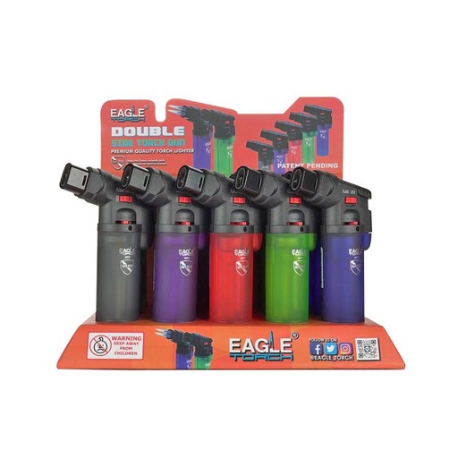 [Eagle -25600] Eagle Torch Lighter Double Flame (PT188DT) 15CT Display
