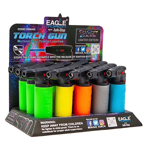 [Eagle -25606] Eagle Lighter Glow In The Dark (PT101GD) 15CT Display