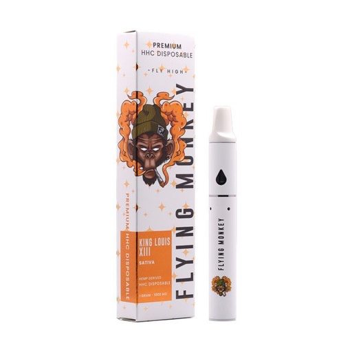 [Flying-02894] Flying Monkey HHC Disposable 1 Gram King Louis 8ct/Box Each