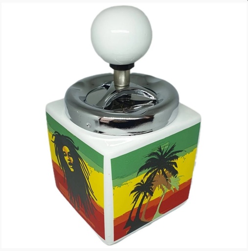 Fujima Rasta Style Spinning Ash Tray 6CT/Bx Ea