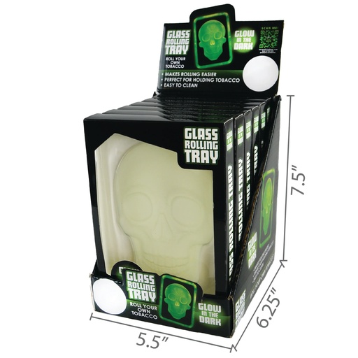 [GID Gl-03094] GID Glass Rolling Tray 6CT/Display