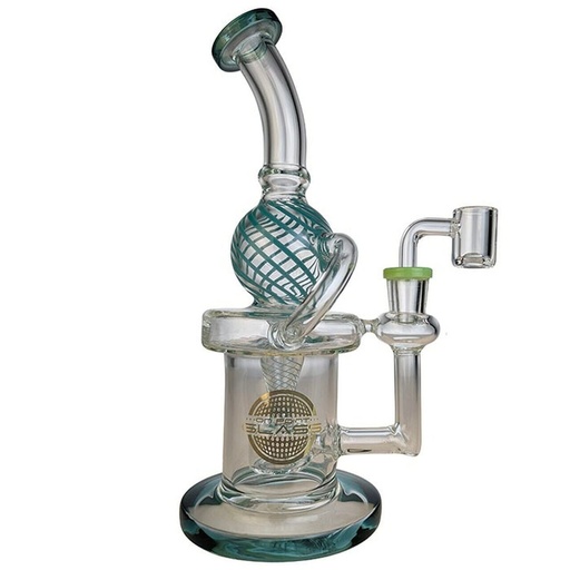 [Glass -03152] Glass Bong Ball Ring With Super Slit Donut 7"