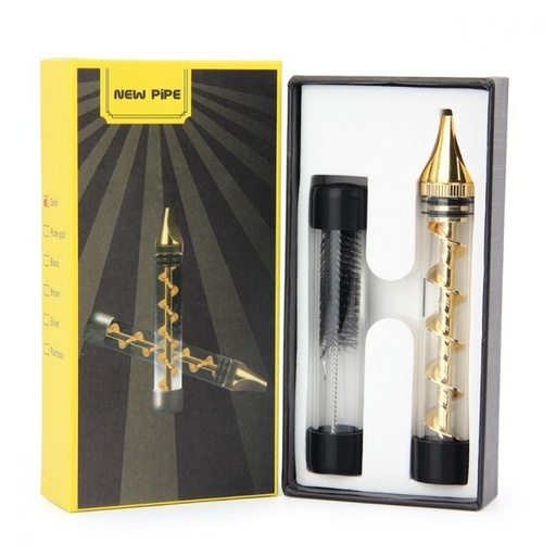 [Glass -04098] Glass Twist Pipe Each