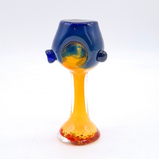 [Glass -21468] Glass Pipe Wine Glass Shape 4.5" Each