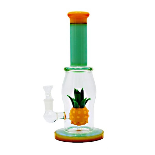 [Glass -21470] Glass Bong Pineapple (FPG3532/278) 11.5"