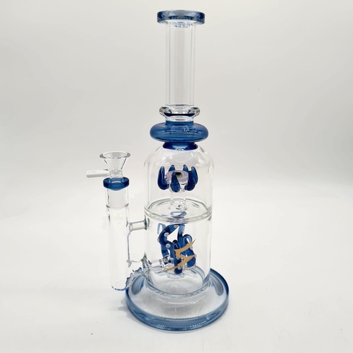 [Glass -22368] Glass Bong Super Bee Octopus Eye (BG574/592) 10.5"