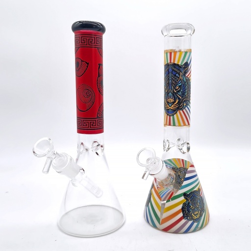 [Glass -22370] Glass Bong Leon Face (CGP22266/563) 11"