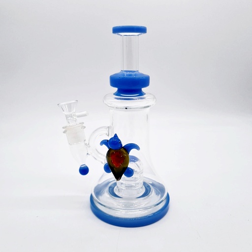 [Glass -22407] Glass Bong Turtle (E22190/478) 8"