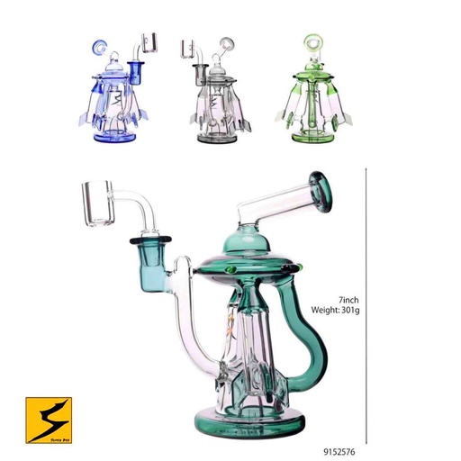 [Glass -22846] Glass Bong Super Bee Rocket (576/BG552) 7"