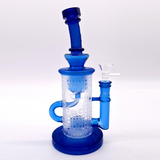 [Glass -22848] Glass Bong Super Bee Heavy Matte (BG467/356) 10"