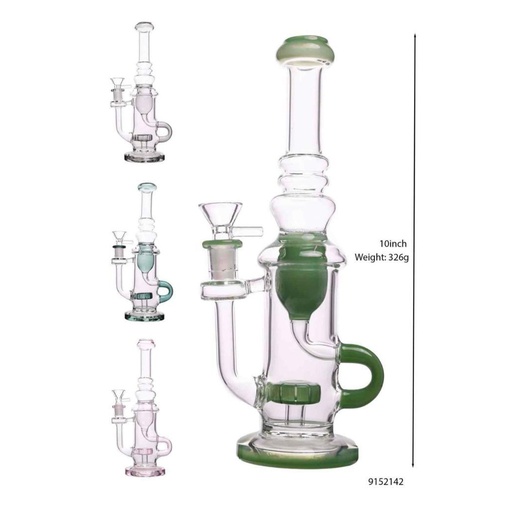 [Glass -22860] Glass Bong Side Ring (142/P2233) 10"