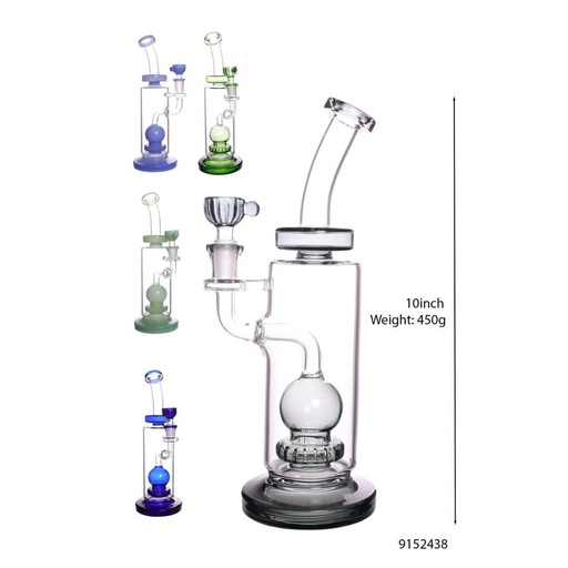[Glass -23314] Glass Bong Spring Ball (P3448/438) 10"