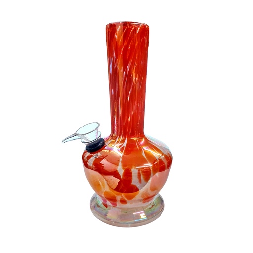 [Glass -24041] Glass Bong Apple Bottom Crystal (A033) 8"