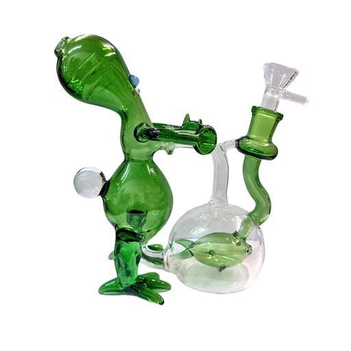[Glass -24045] Glass Bong Pushing Cart Super Bee (BG1170) 7"