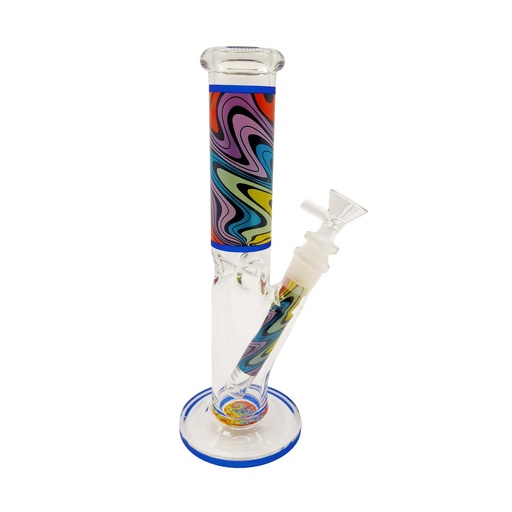 [Glass -25546] Glass Bong Wavy (P5311/778) 10"