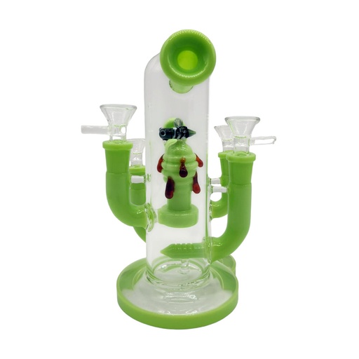 [Glass -25554] Glass Bong Super Honey Drop 2IN1 (BG1307/767) 8"