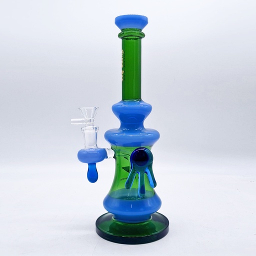 [Glass -26716] Glass Bong Super Bee Hand Design (BG342/2186) 11"