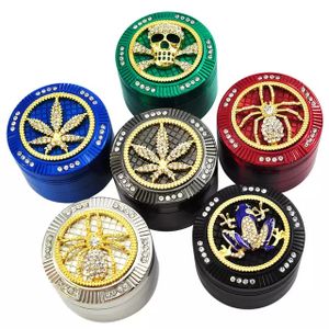 [Grinde-22429] Grinder 4 Part Diamonds With Spinner (ACE 262) 6CT Display Each