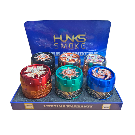 [Grinde-23438] Grinder 4 Part Two Tone Gem (GR-207) 6CT Display Each
