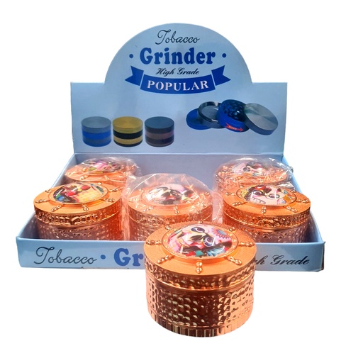 [Grinde-24035] Grinder 4 Part Helm With Epoxy Art (KE-266) 6CT Display Each