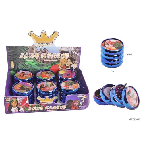 [Grinde-24543] Grinder 4 Part Lady (644-LH) 6CT Display Each