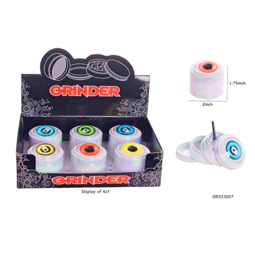 [Grinde-24552] Grinder 4 Part Eye 3D Top 6CT (GRZ23027) Display Each