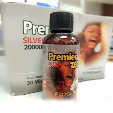 [Herbal-04242] Herbal Liquid Shot Premier Zen Silver 2oz/12CT Box