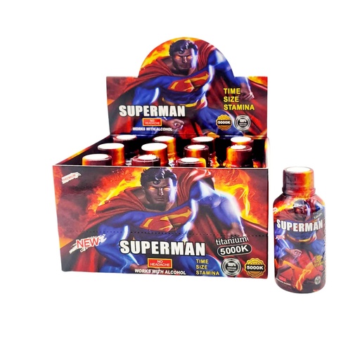 [Herbal-26002] Herbal Liquid Shot Superman Titanium 2oz/12CT Box