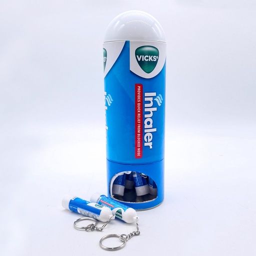 [Inhale-12456] Inhaler (Vicks) Keychain 20CT Hanging Jar