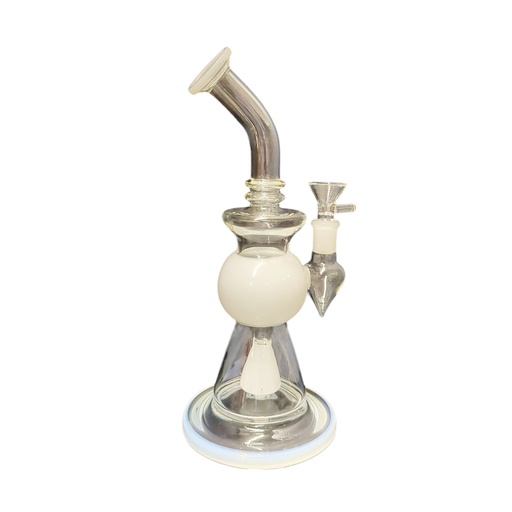 [INT-PP-00226] Glass Bong White Ball (2864)