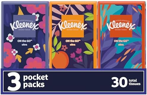 [INT-PP-00280] Kleenex On-The-Go Facial Tissues 3PK/10'S Pack