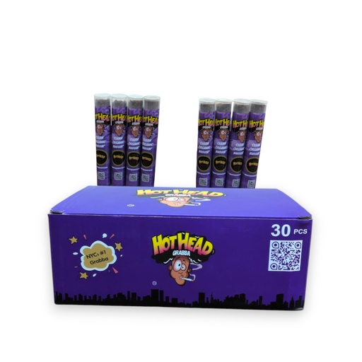 [INTREF#00245] Hot Head Grabba Crushed Tube 30CT Display Ea