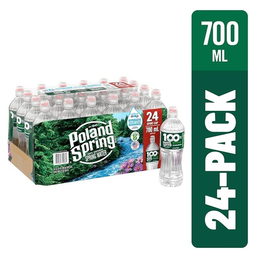 [INTREF#00354] Poland Spring Water Sports Cap 23.7oz/24CT Case