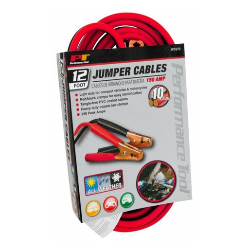 [Jumper-04512] Jumper Cable Booster (PT) 10 Gauge 12FT