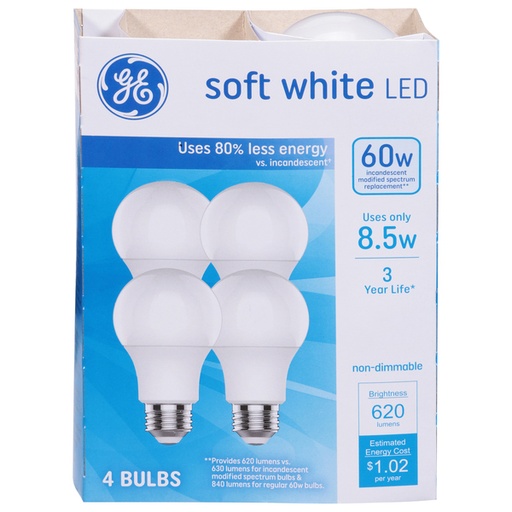 [Light -04702] Light Bulbs 60w 4ct