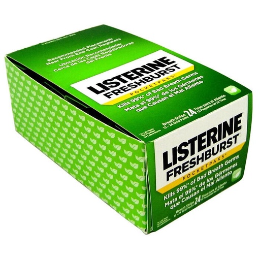 [Lister-04758] Listerine Pocket Pack Fresh Burst 24'S/12CT Display