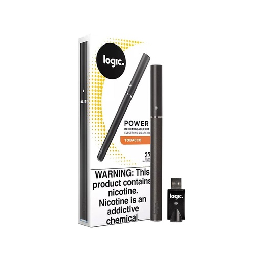 [Logic -06400] Logic Power Rechargeable Kit Tobacco 5CT 27MG/ML