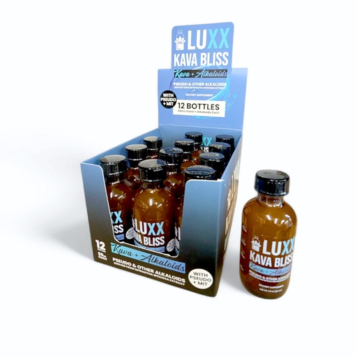 [Luxx K-27450] Luxx Kava Bliss Liquid Shot 2oz/12CT Box Ea