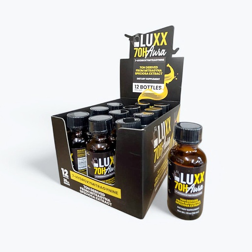 [Luxx K-27451] Luxx Aura 7OH Liquid Shot 1oz/12CT Box Ea
